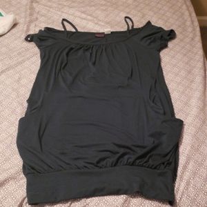 Dark green short dress